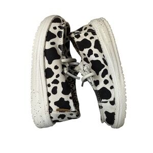 Hey Dude Toddler Size K8 Milky Way- Cow Print